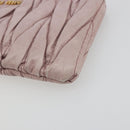 Miu Miu Pouch Leather Pink Gold Auth 196689A-7