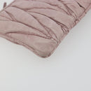 Miu Miu Pouch Leather Pink Gold Auth 196689A-14