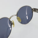 CHANEL Sunglasses Metal Silver CC Auth 196693V-14