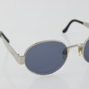 CHANEL Sunglasses Metal Silver CC Auth 196693V-5