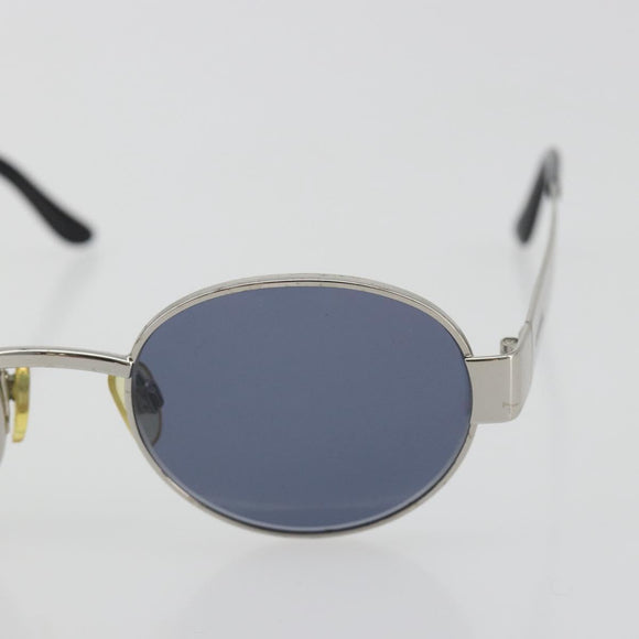 CHANEL Sunglasses Metal Silver CC Auth 196693V