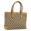 GUCCI GG Canvas Tote Bag Beige 002 1119 Auth 196694-1