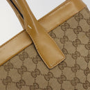 GUCCI GG Canvas Tote Bag Beige 002 1119 Auth 196694-10