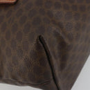 CELINE Macadam Canvas Shoulder Bag PVC Leather Brown Gold Auth 196695A-11
