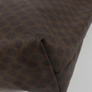 CELINE Macadam Canvas Shoulder Bag PVC Leather Brown Gold Auth 196695A-12