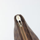 CELINE Macadam Canvas Shoulder Bag PVC Leather Brown Gold Auth 196695A-16