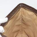 CELINE Macadam Canvas Shoulder Bag PVC Leather Brown Gold Auth 196695A-20