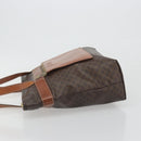 CELINE Macadam Canvas Shoulder Bag PVC Leather Brown Gold Auth 196695A-5