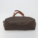 CELINE Macadam Canvas Shoulder Bag PVC Leather Brown Gold Auth 196695A-9