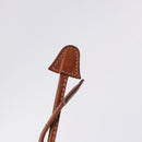 CELINE Macadam Canvas Shoulder Bag PVC Leather Brown Gold Auth 196696A-10