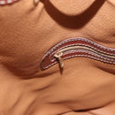 CELINE Macadam Canvas Shoulder Bag PVC Leather Brown Gold Auth 196696A-22