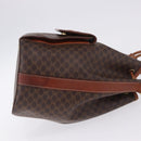 CELINE Macadam Canvas Shoulder Bag PVC Leather Brown Gold Auth 196696A-3