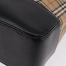 BURBERRY Nova Check Tote Bag Canvas Beige Auth 196697-15
