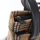 BURBERRY Nova Check Tote Bag Canvas Beige Auth 196697-16