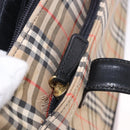 BURBERRY Nova Check Tote Bag Canvas Beige Auth 196697-22