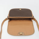 CELINE Macadam Canvas Shoulder Bag PVC Leather Brown Gold Auth 196698-19