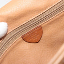 CELINE Macadam Canvas Shoulder Bag PVC Leather Brown Gold Auth 196698-12