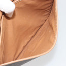 CELINE Macadam Canvas Shoulder Bag PVC Leather Brown Gold Auth 196698-23
