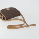 CELINE Macadam Canvas Shoulder Bag PVC Leather Brown Gold Auth 196698-7