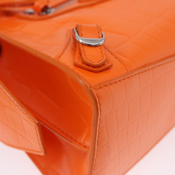 BALENCIAGA Neo Classic City Mini Bag Leather 2way Orange 638524 Auth 196699M