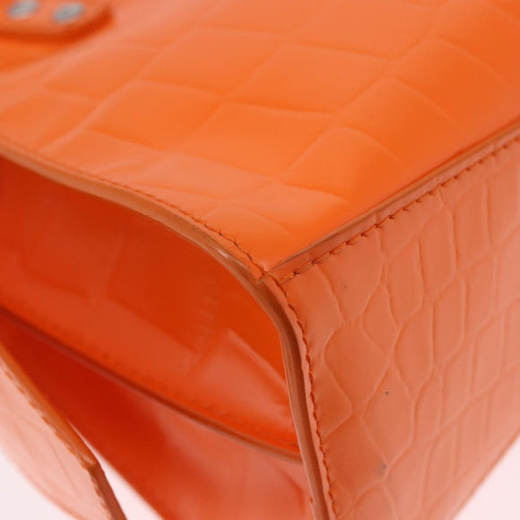 BALENCIAGA Neo Classic City Mini Bag Leather 2way Orange 638524 Auth 196699M