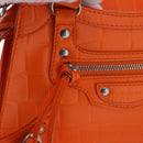 BALENCIAGA Neo Classic City Mini Bag Leather 2way Orange 638524 Auth 196699M-18