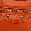 BALENCIAGA Neo Classic City Mini Bag Leather 2way Orange 638524 Auth 196699M-19