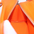 BALENCIAGA Neo Classic City Mini Bag Leather 2way Orange 638524 Auth 196699M-24
