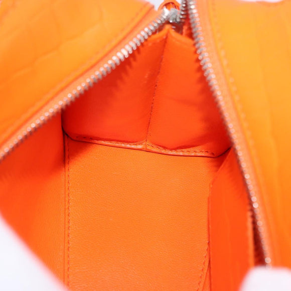 BALENCIAGA Neo Classic City Mini Bag Leather 2way Orange 638524 Auth 196699M