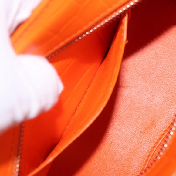 BALENCIAGA Neo Classic City Mini Bag Leather 2way Orange 638524 Auth 196699M