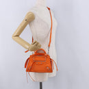 BALENCIAGA Neo Classic City Mini Bag Leather 2way Orange 638524 Auth 196699M-28