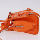BALENCIAGA Neo Classic City Mini Bag Leather 2way Orange 638524 Auth 196699M-5