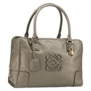 LOEWE Amazon 34 Hand Bag Leather Gold Auth 196701V-1