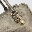 LOEWE Amazon 34 Hand Bag Leather Gold Auth 196701V-14