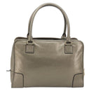 LOEWE Amazon 34 Hand Bag Leather Gold Auth 196701V-3