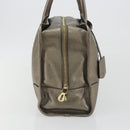 LOEWE Amazon 34 Hand Bag Leather Gold Auth 196701V-5