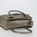 LOEWE Amazon 34 Hand Bag Leather Gold Auth 196701V-6
