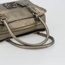 LOEWE Amazon 34 Hand Bag Leather Gold Auth 196701V-7