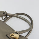 LOEWE Amazon 34 Hand Bag Leather Gold Auth 196701V-8