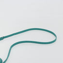 BALENCIAGA Hour Glass Small Bag Leather 2way Green Silver 593546 Auth 196703M-15