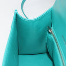 BALENCIAGA Hour Glass Small Bag Leather 2way Green Silver 593546 Auth 196703M-25