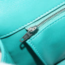 BALENCIAGA Hour Glass Small Bag Leather 2way Green Silver 593546 Auth 196703M-26