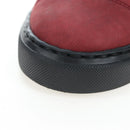 CHANEL High Cut Sneakers Suede Bordeaux CC Auth 196705M-15
