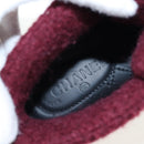 CHANEL High Cut Sneakers Suede Bordeaux CC Auth 196705M-16