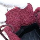CHANEL High Cut Sneakers Suede Bordeaux CC Auth 196705M-20