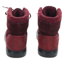 CHANEL High Cut Sneakers Suede Bordeaux CC Auth 196705M-3