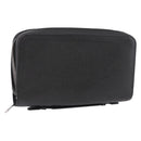 LOUIS VUITTON Taiga Zippy XL Long Wallet Black M44275 LV Auth 196706-1