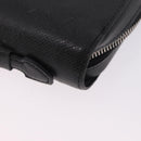 LOUIS VUITTON Taiga Zippy XL Long Wallet Black M44275 LV Auth 196706-15