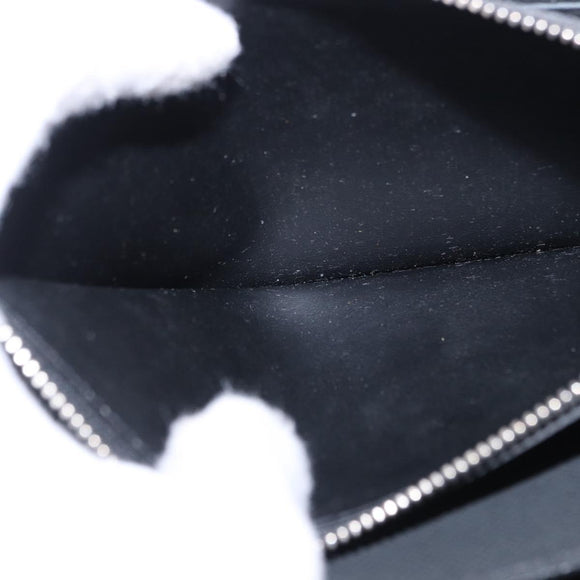 LOUIS VUITTON Taiga Zippy XL Long Wallet Black M44275 LV Auth 196706