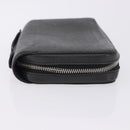 LOUIS VUITTON Taiga Zippy XL Long Wallet Black M44275 LV Auth 196706-3